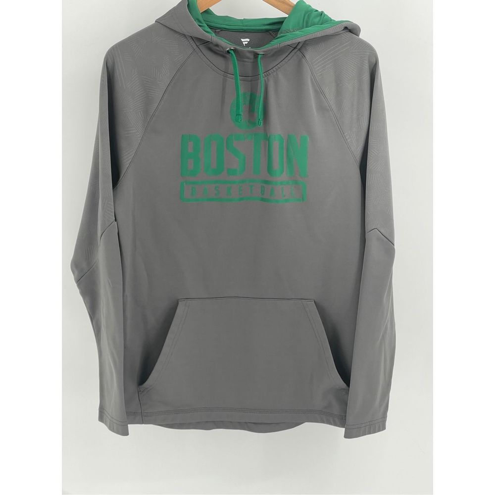 Fanatics Boston Celtics Hoodie Basketball Men's Size Medium Gray Green